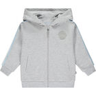 Boys Grey Logo Tracksuit, 1, hi-res
