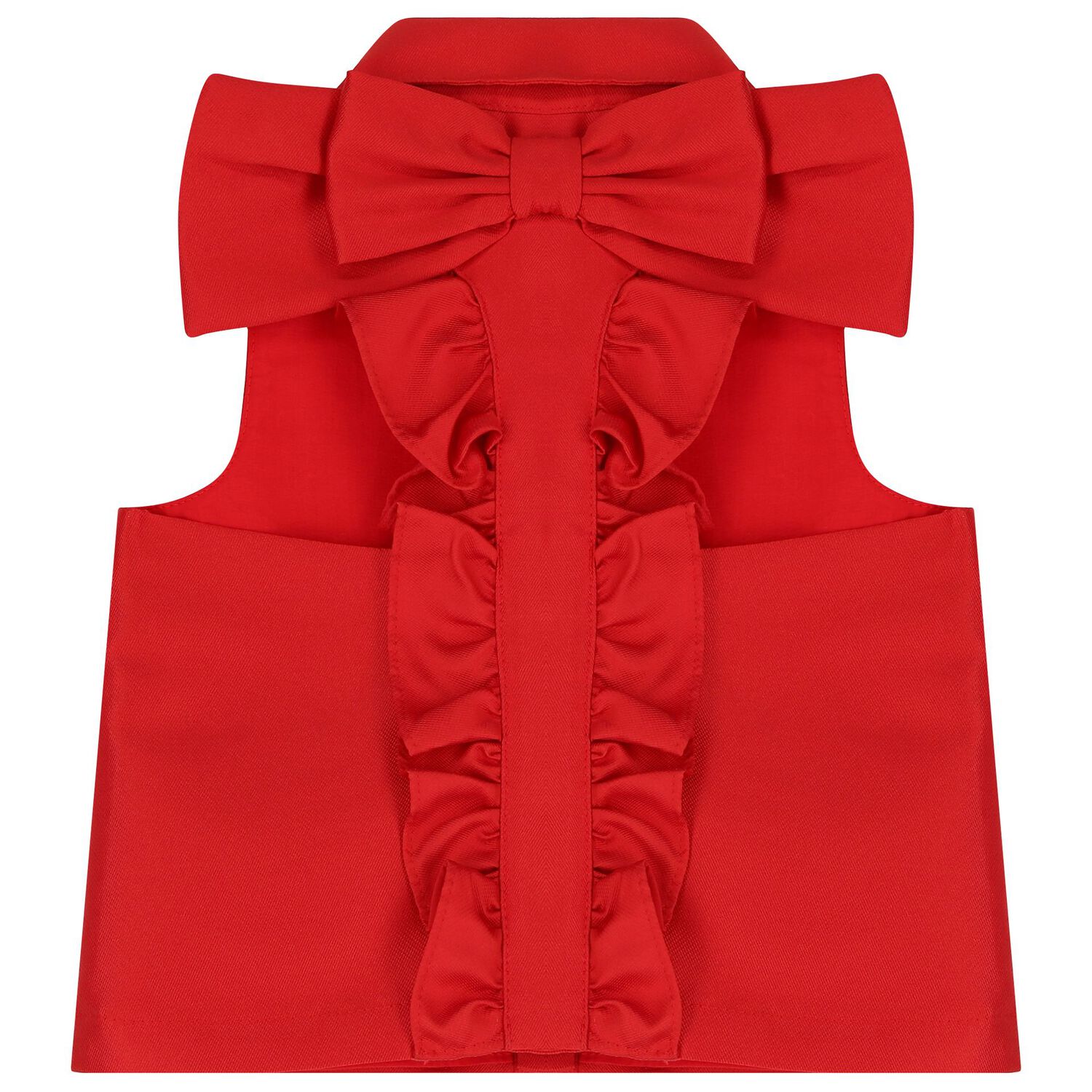 Girls Red & White Skirt Set, 1, hi-res