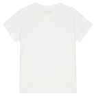White Teddy Logo T-Shirt, 1, hi-res