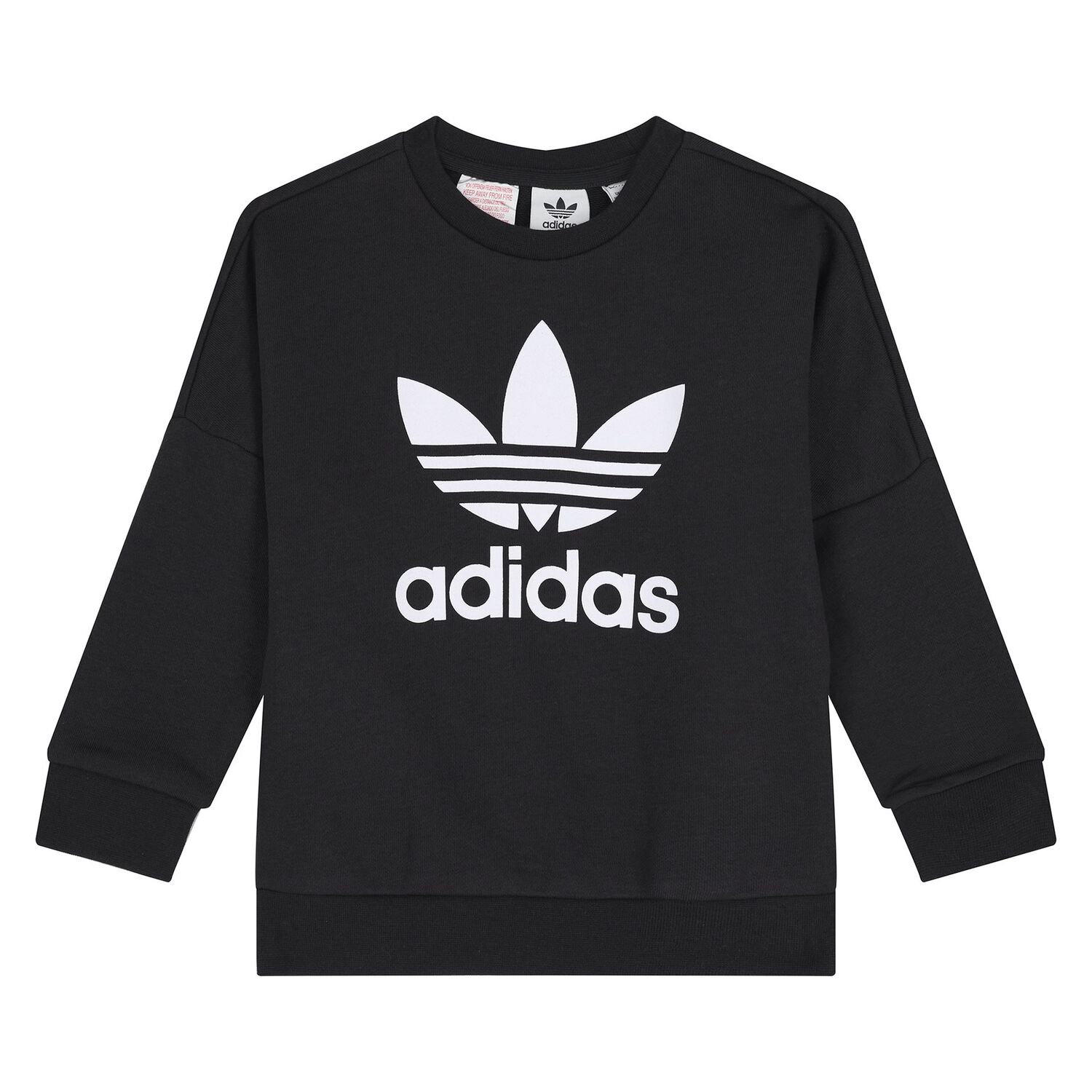 Younger Girls Black Trefoil Logo Leggings Set, 1, hi-res