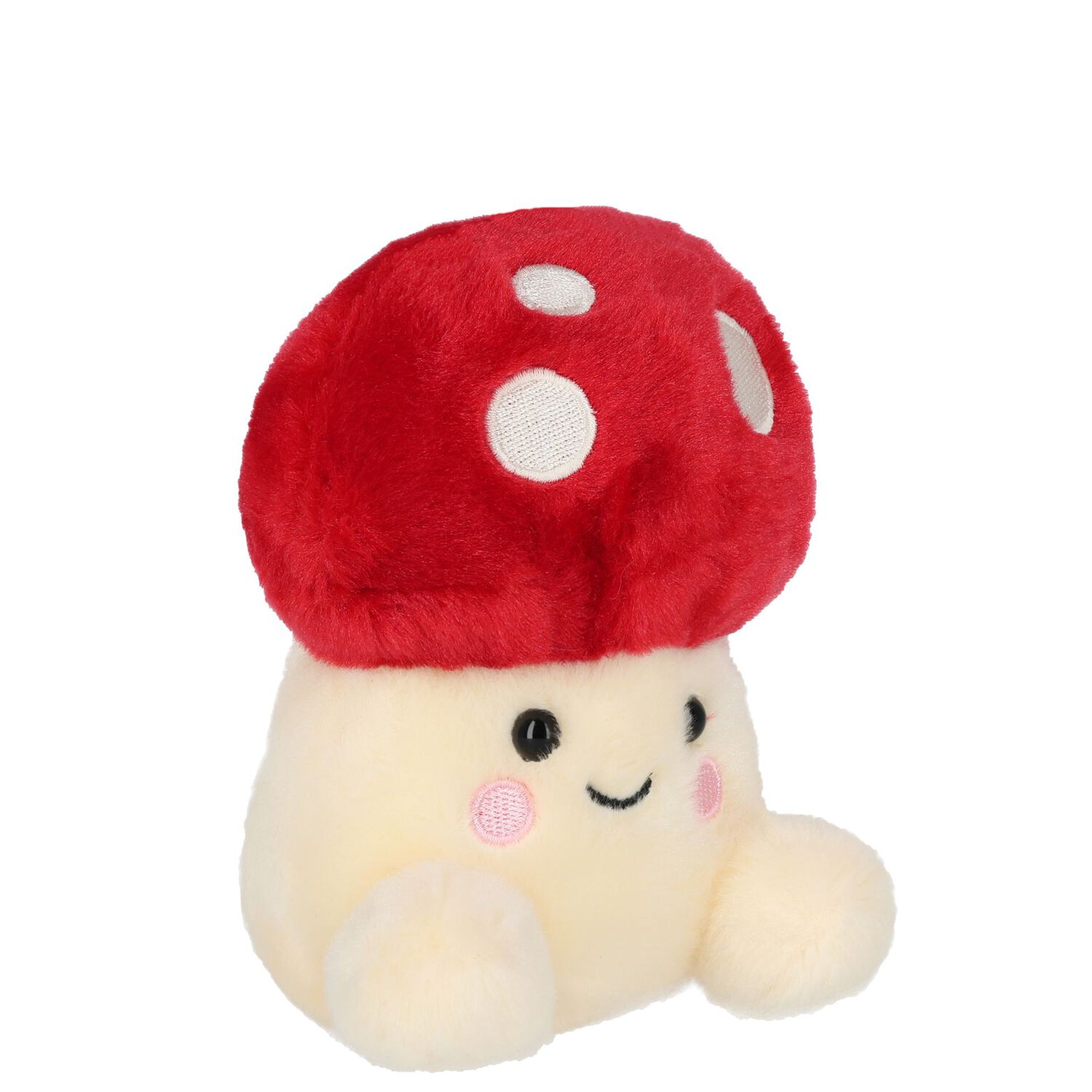 Palm Pals Ivory & Red Amanita Mushroom Soft Toy ( 13cm ), 1, hi-res