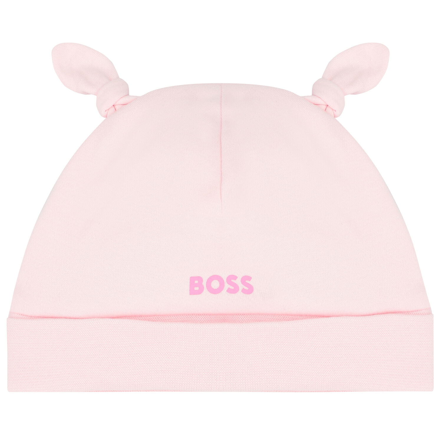 Baby Girls Pink Logo Hat, 1, hi-res