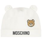 Ivory Teddy Bear Logo Babygrow Gift Set, 1, hi-res