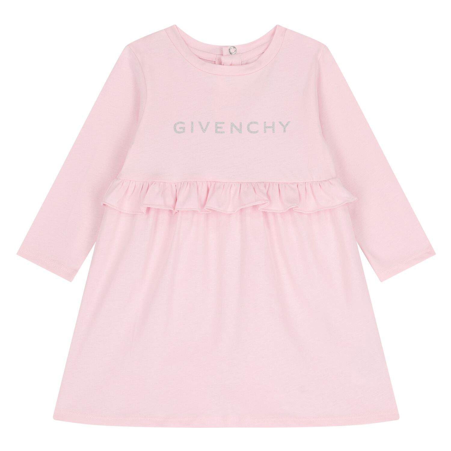 Younger Girls Pink Logo Dress, 1, hi-res image number null