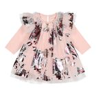 Baby Girls Pink Floral Tulle Doris Dress, 1, hi-res