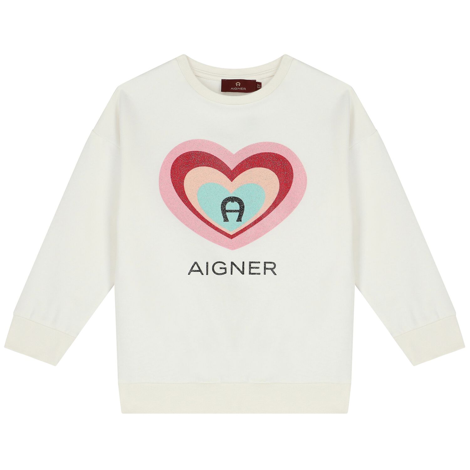 Girls Ivory Logo Sweatshirt, 2, hi-res