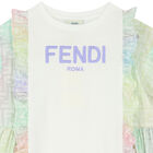 Girls Multi-Colored Logo Dress, 1, hi-res