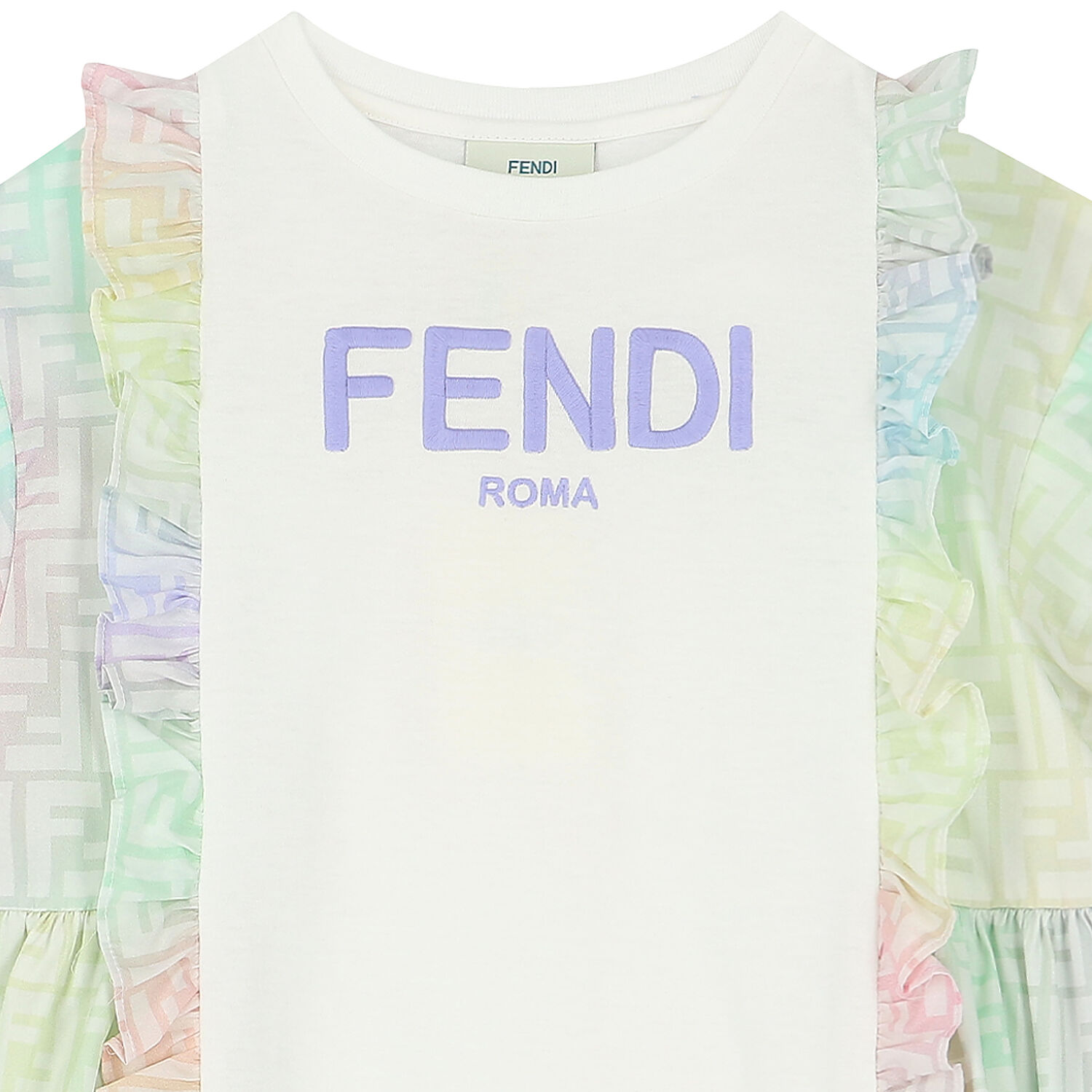 Girls Multi-Colored Logo Dress, 1, hi-res image number null