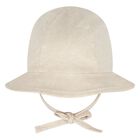 Baby Girls Beige & Ivory Teddy Bear Dungaree Dress Set, 1, hi-res