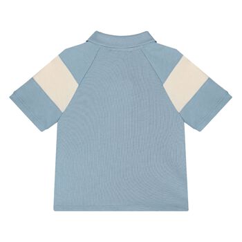 Younger Boys Blue Logo Polo Shirt