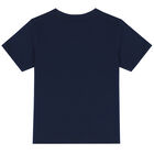 Boys Navy Cup T-Shirt, 1, hi-res
