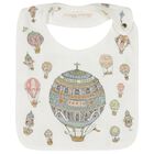 Ivory Hot Air Balloon Baby Bib, 1, hi-res
