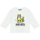 White Tiger Logo Long Sleeve Top, 1, hi-res