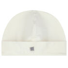 Ivory & Gold Logo Baby Hat, 2, hi-res