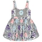 Girls Silver Sequin Dress, 1, hi-res