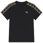 Boys Black Logo T-Shirt, 1, hi-res