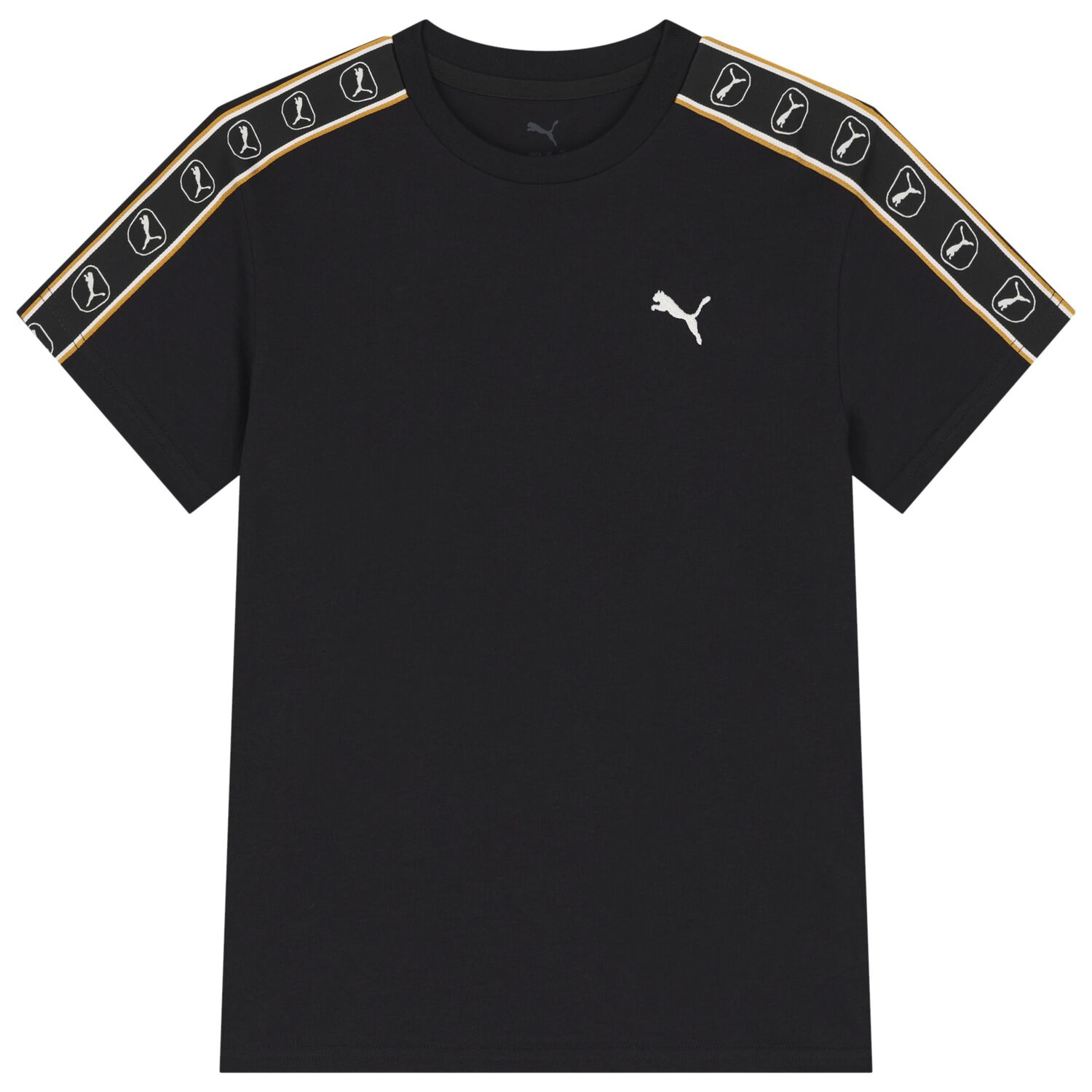 Boys Black Logo T-Shirt, 1, hi-res