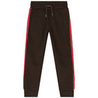 Girls Brown Logo Joggers, 1, hi-res