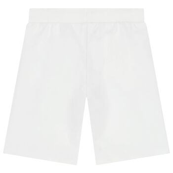 Boys White Logo Shorts