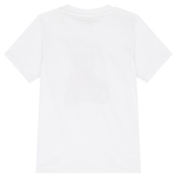 White Teddy Bear Logo T-Shirt