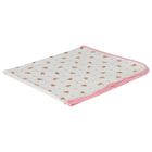 Baby Girls White & Pink Polo Bear Blanket, 1, hi-res