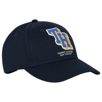 Boys Navy Blue Varsity Logo Cap