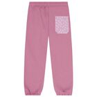 Girls Pink Joggers, 1, hi-res