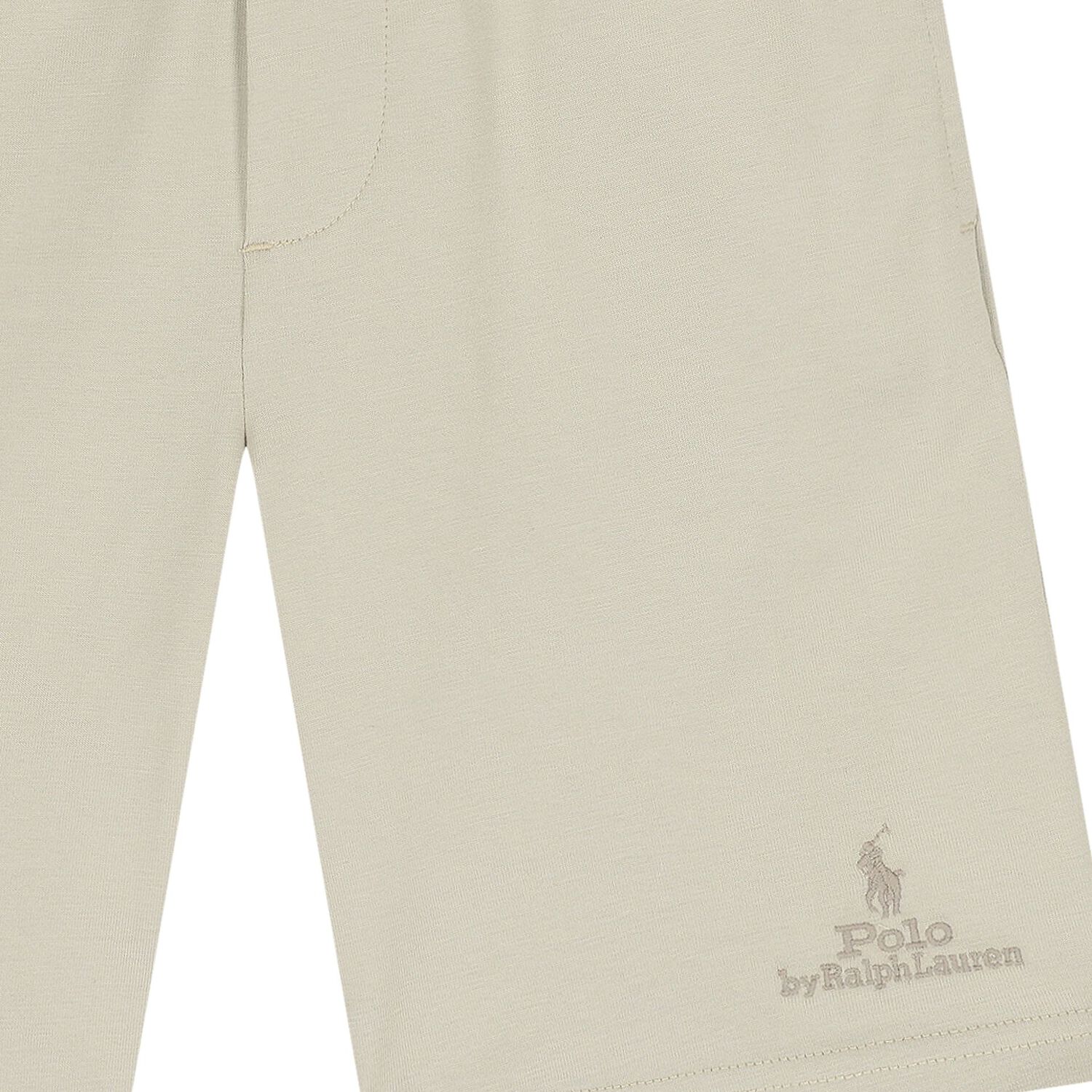 Boys Beige Logo Shorts , 1, hi-res