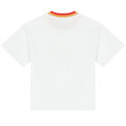 Girls White Logo T-Shirt, 1, hi-res