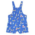 Baby Boys Blue Dungaree & Hat Set, 1, hi-res