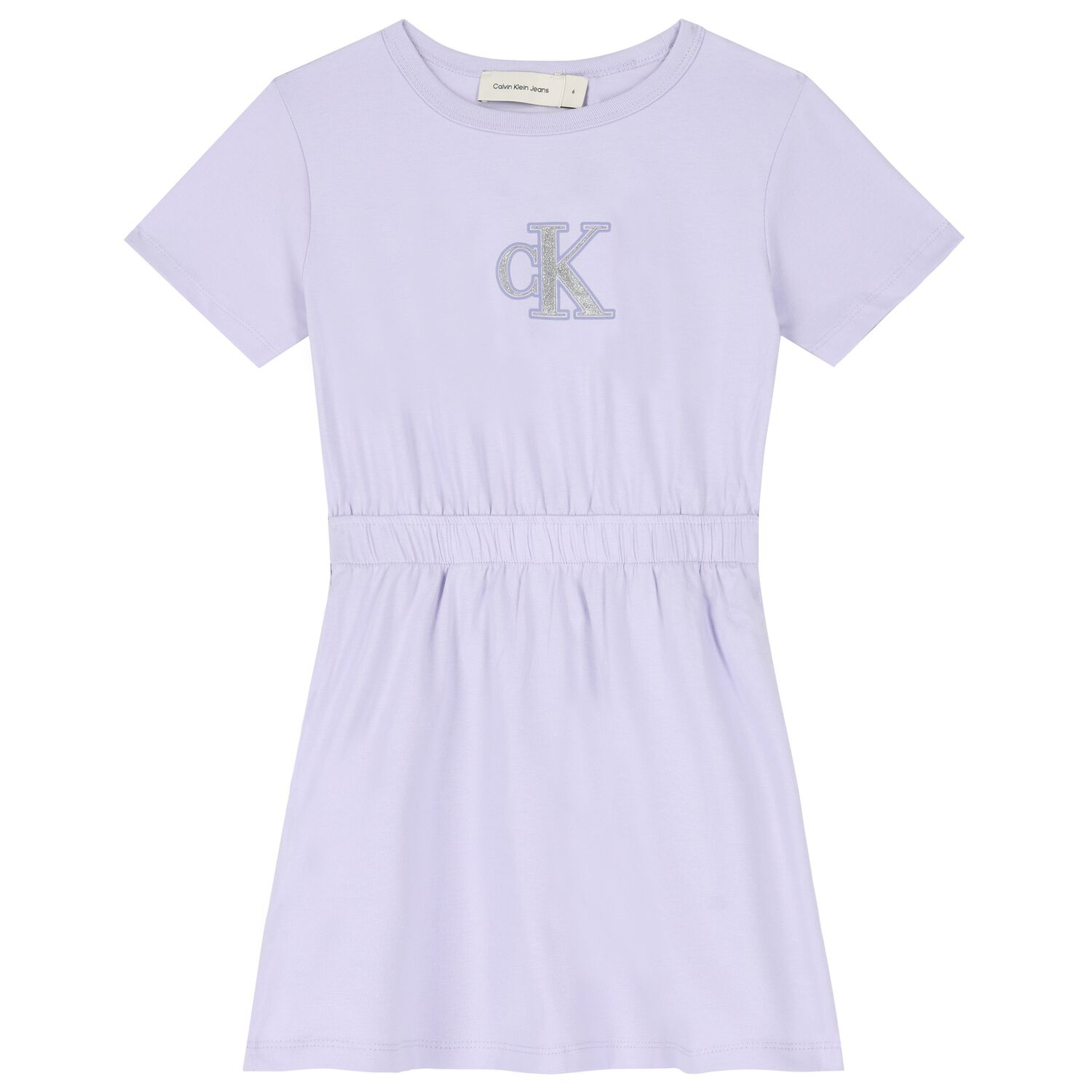 Girls Purple Glittery Logo Dress, 2, hi-res image number null