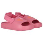 Girls Pink Adifom Adilette C Sliders, 1, hi-res
