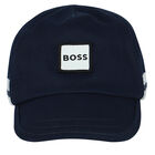 Baby Boys Navy Blue Logo Cap, 3, hi-res