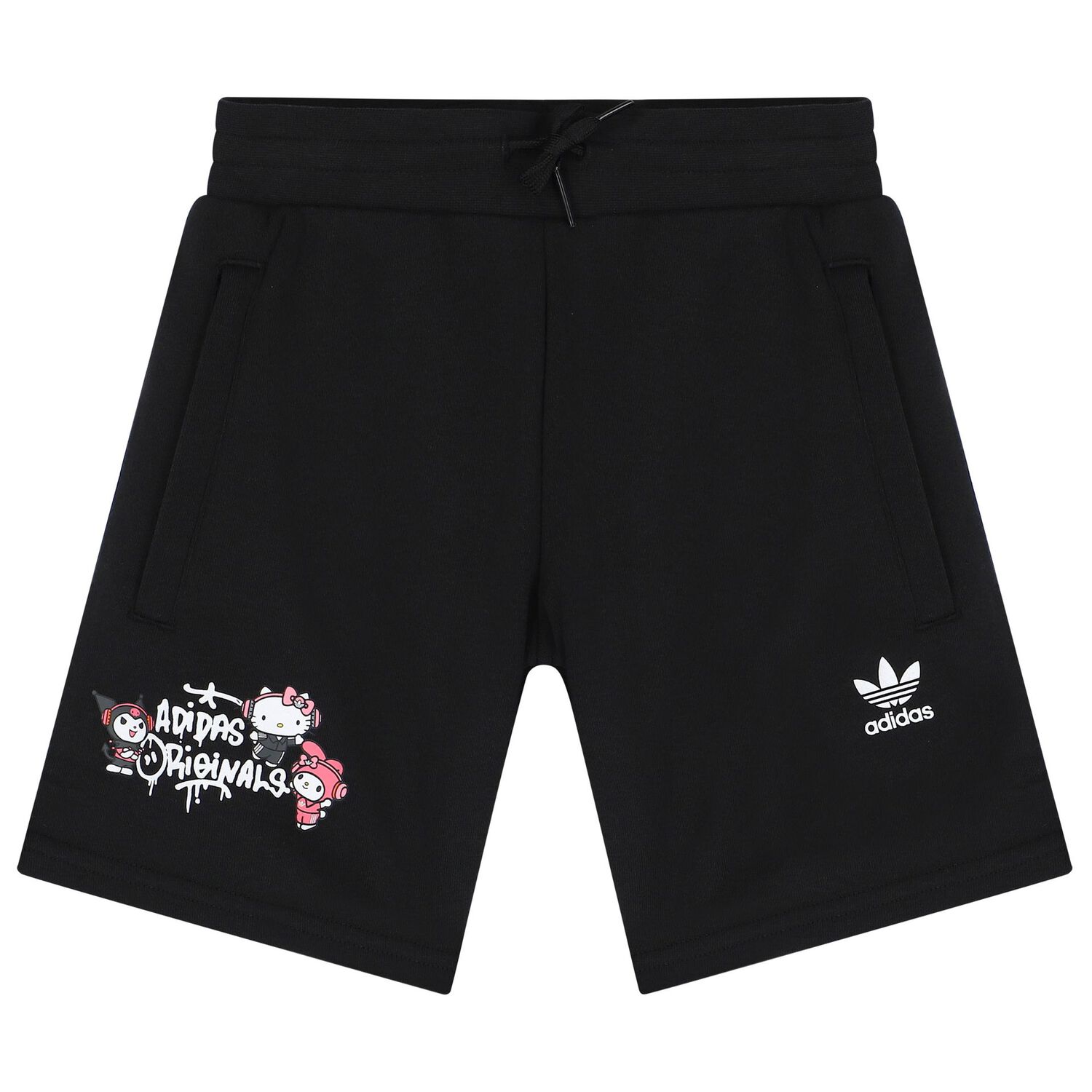 Girls Black Hello Kitty Shorts Set, 1, hi-res image number null