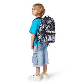 Black Logo Backpack