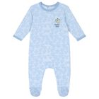 Baby Boys Blue Logo Babygrow, 1, hi-res