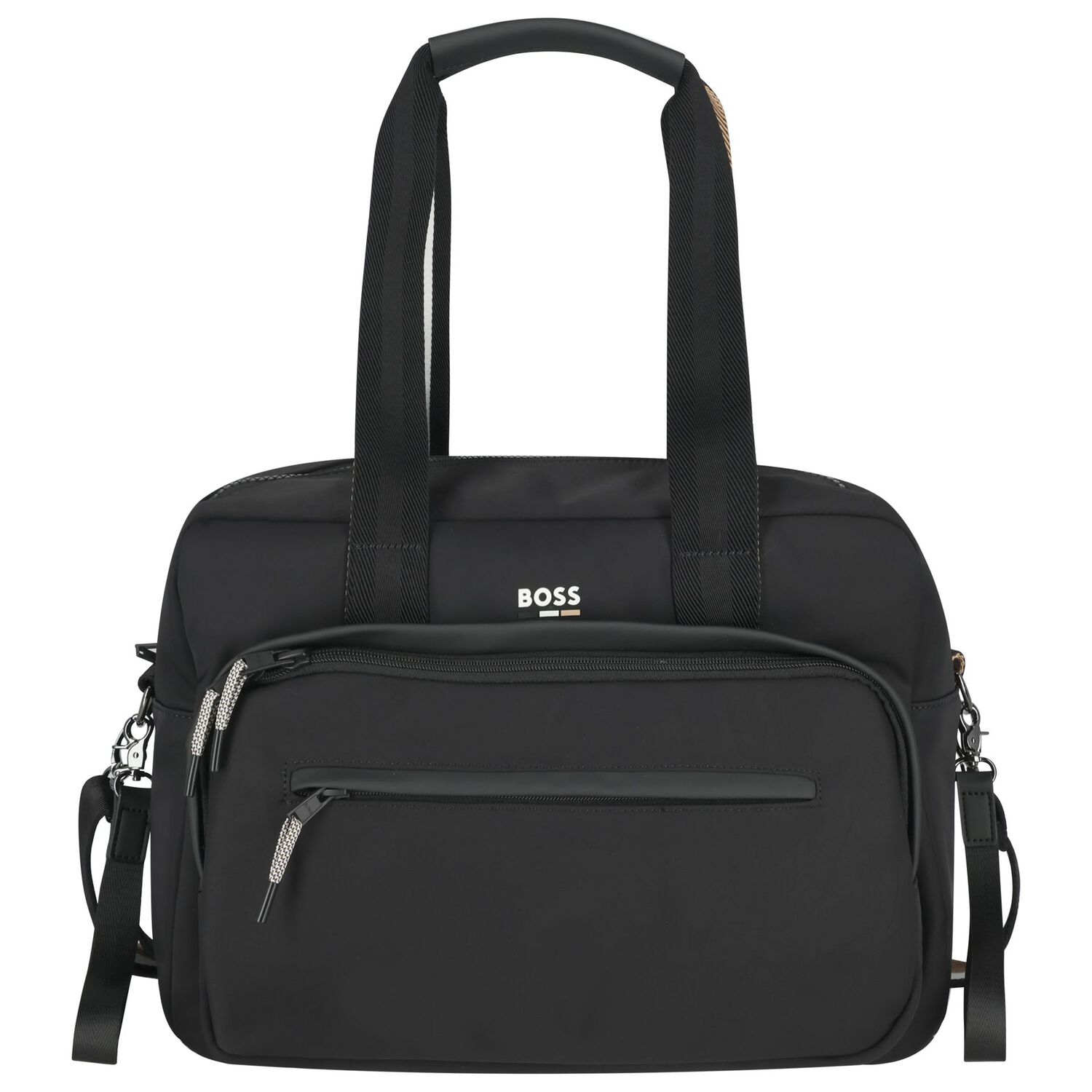 Black Logo Baby Changing Bag, 1, hi-res