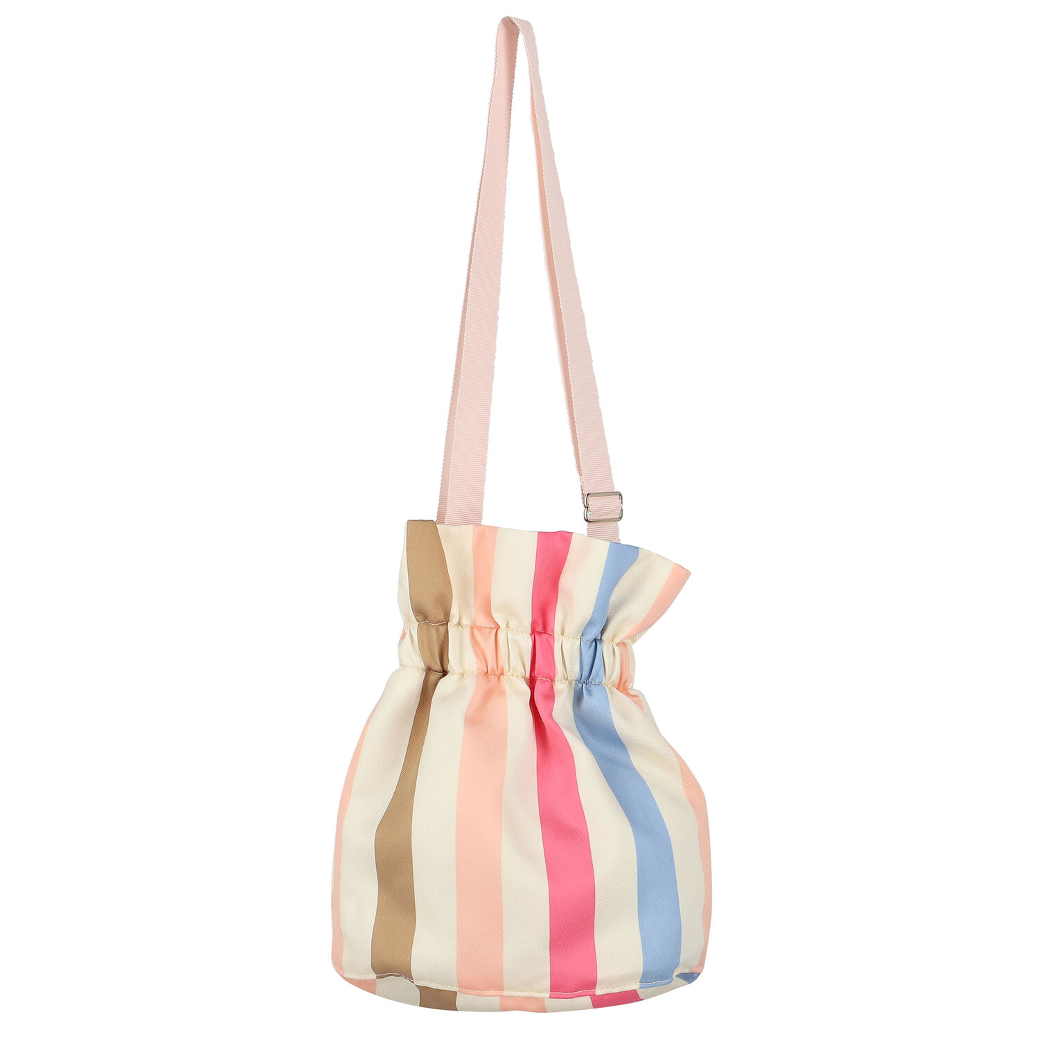 Girls Multi-Colored Striped Handbag, 1, hi-res image number null