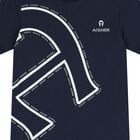 Boys Navy Blue Logo T-Shirt, 3, hi-res