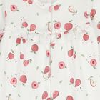 Baby Girls White & Pink Apple Babygrow ( 2-Pack ), 2, hi-res