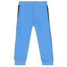 Younger Boys Blue Logo Joggers, 2, hi-res