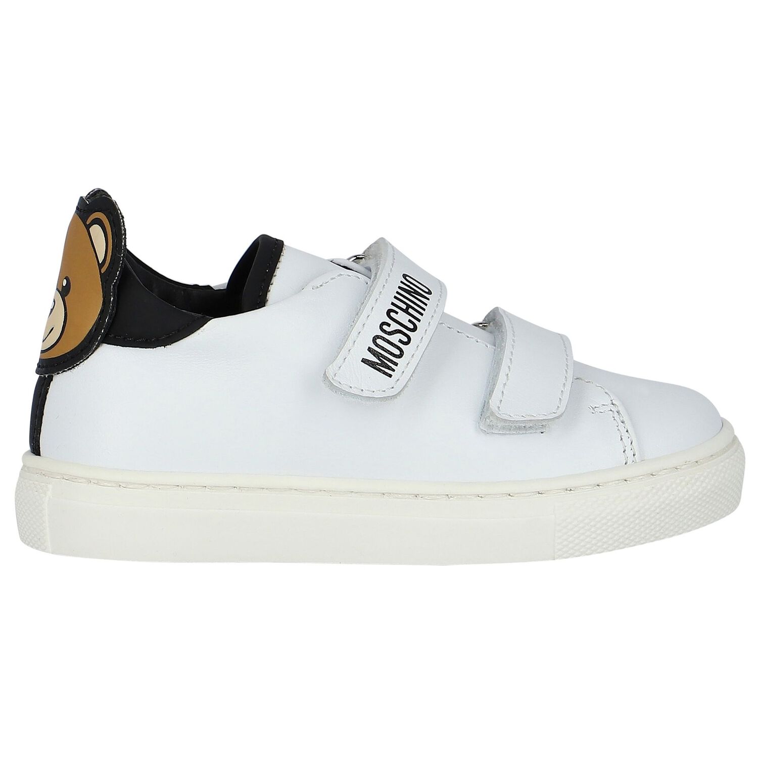 White Teddy Bear Trainers, 1, hi-res