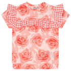 Girls Coral Roses Shorts Set, 1, hi-res