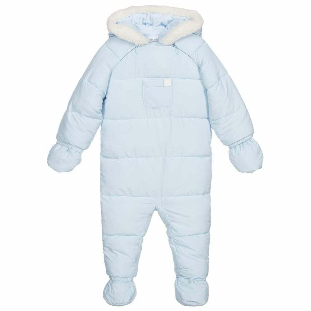 Mayoral Baby Boys Blue Snowsuit Junior Couture UK