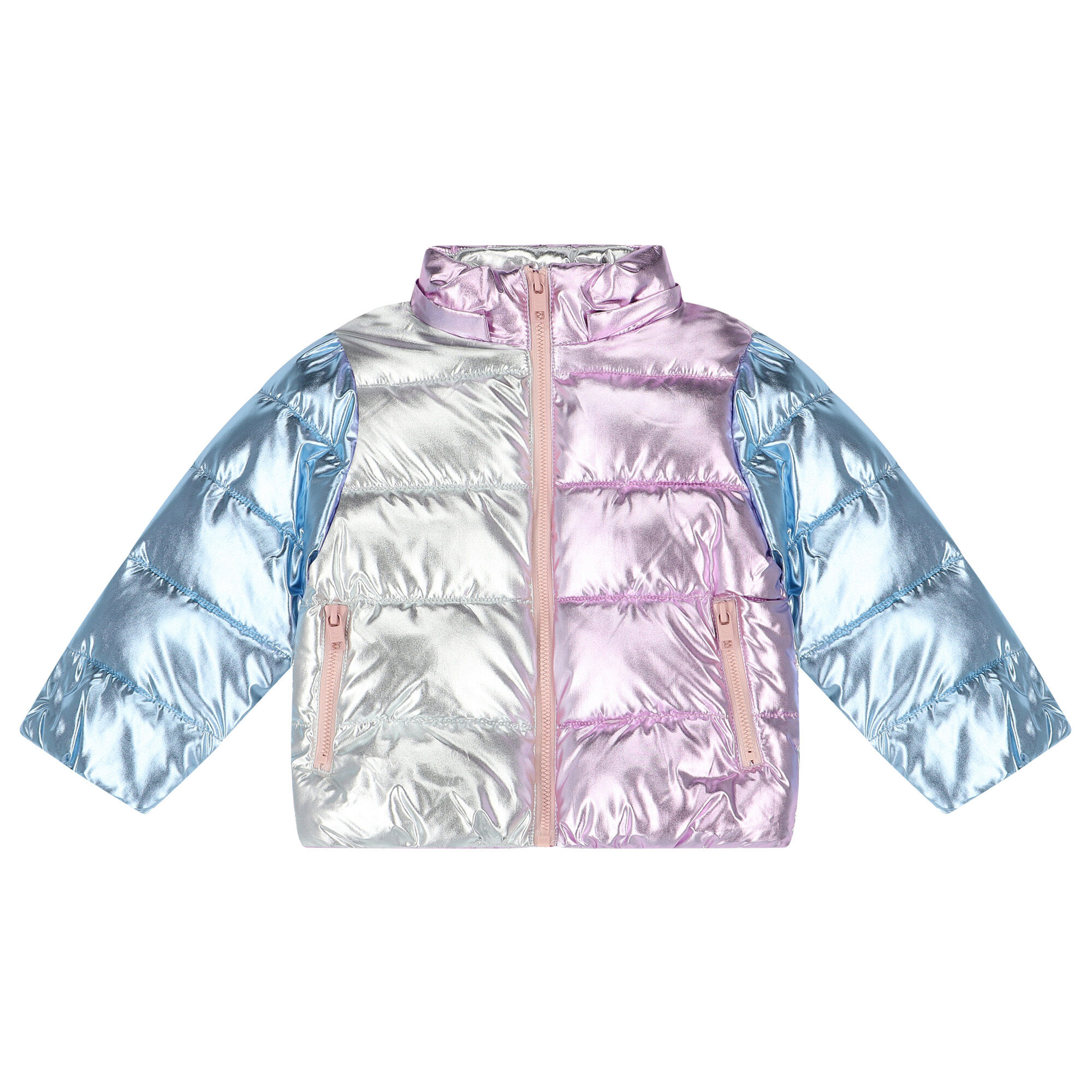 Metallic on sale puffer jacket