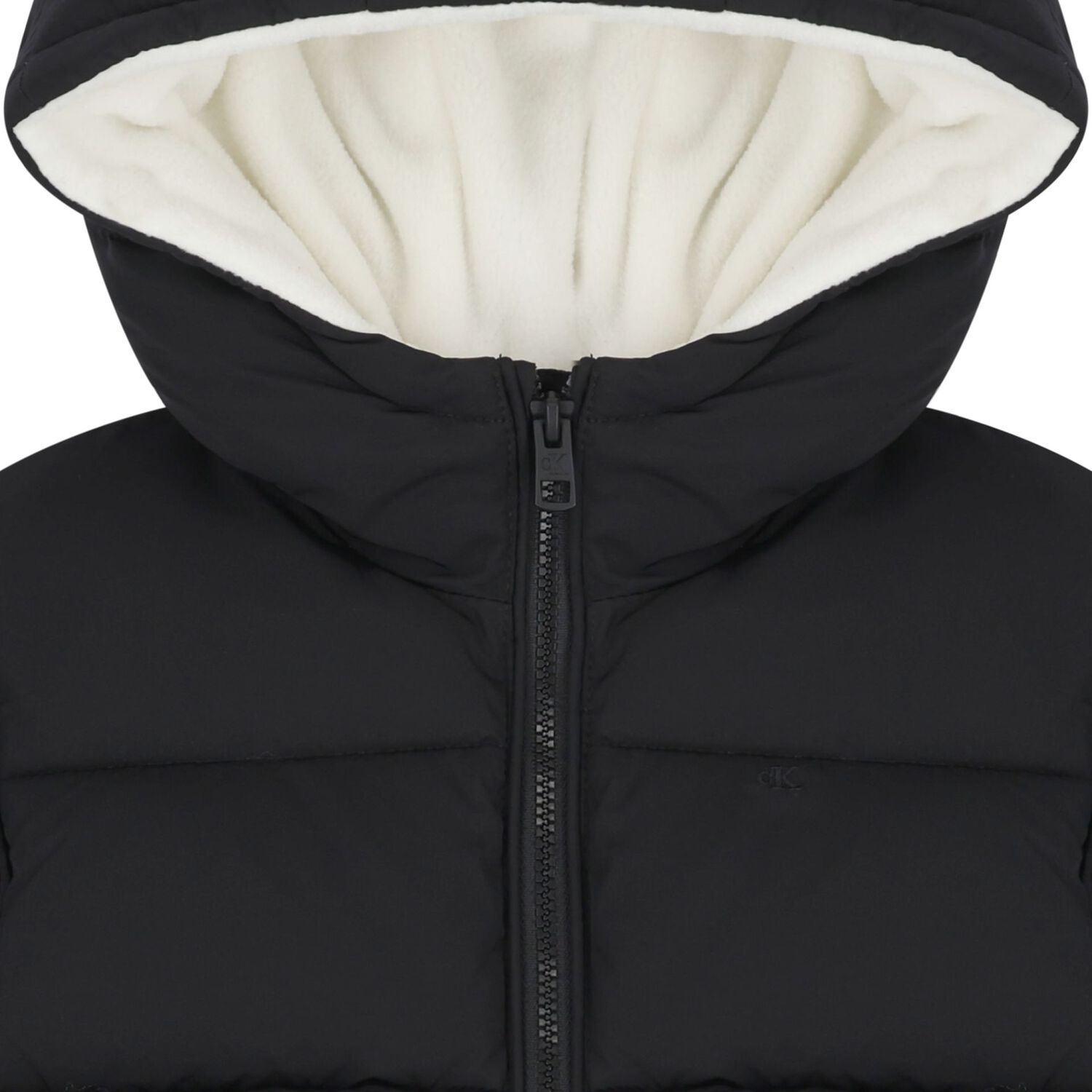 Baby Boys Black Logo Padded Puffer Jacket, 1, hi-res