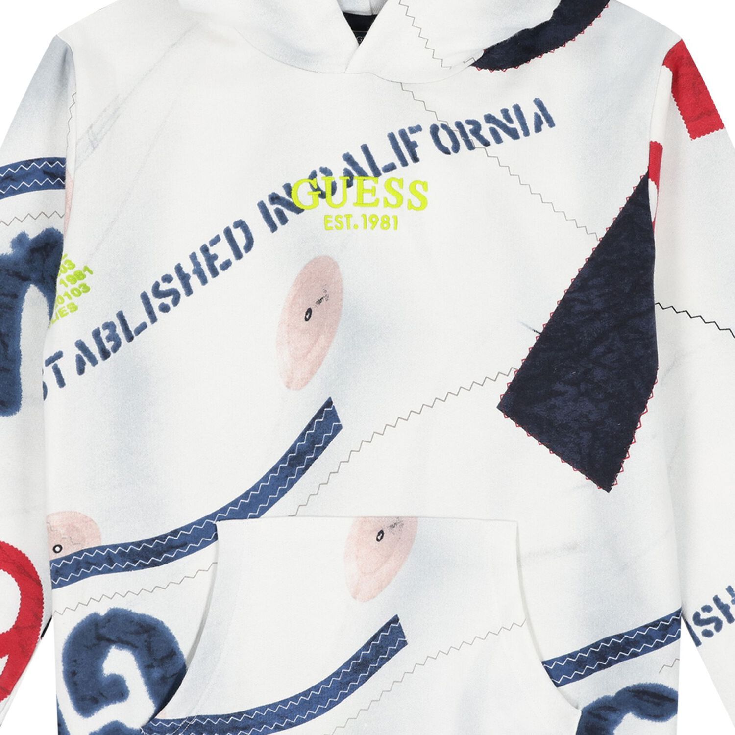 Boys Multi-Coloured Logo Hooded Top, 2, hi-res image number null