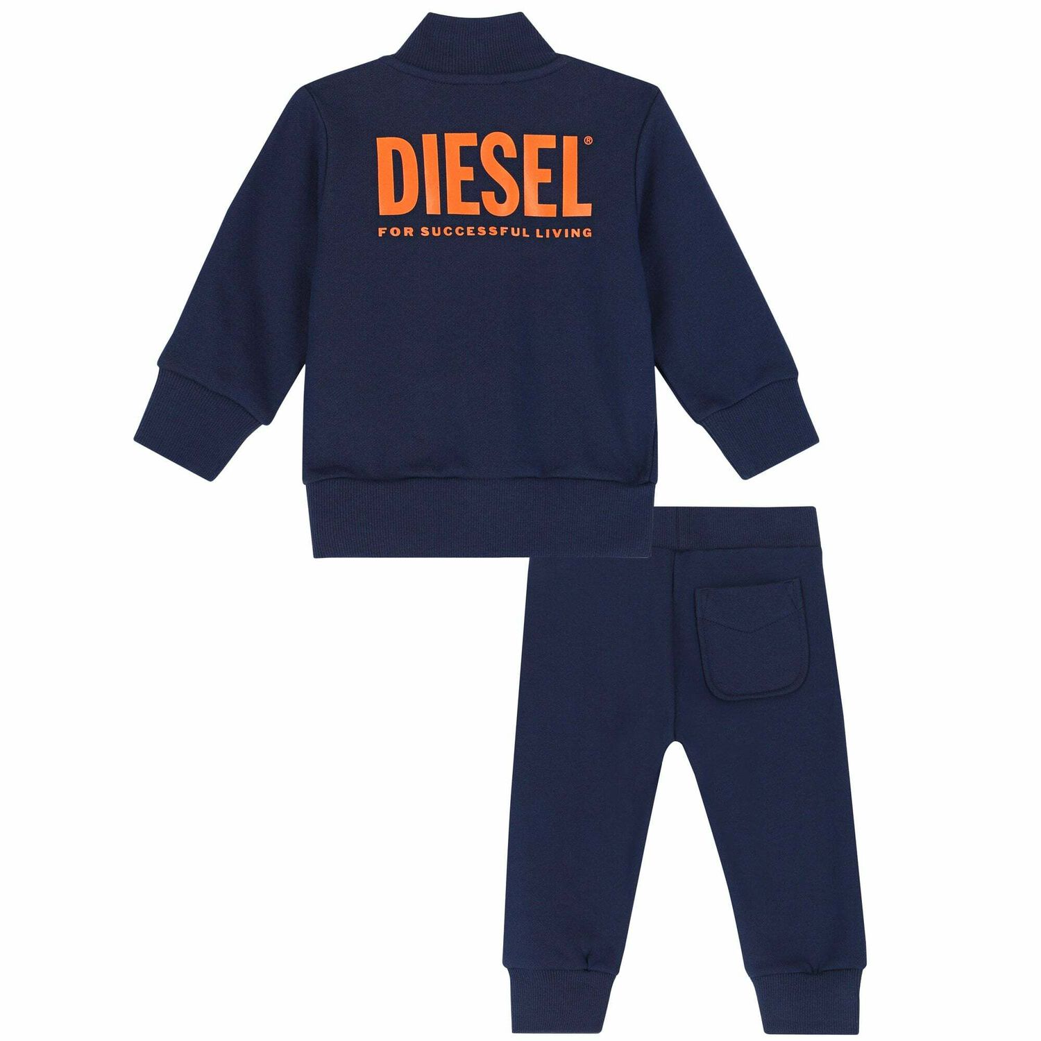 Younger Boys Navy Logo Tracksuit, 1, hi-res