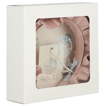 Girls Pink Pleated Ruffled Headband