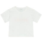 Younger Girls Pink Logo T-Shirt, 1, hi-res